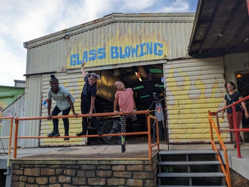 Glass blowing birthday party